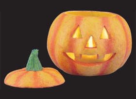 Sculptamold Votive Pumpkin