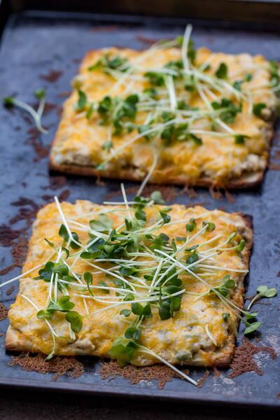 Traeger Tuna Melt Flatbread Traeger Tuna Melt Flatbread