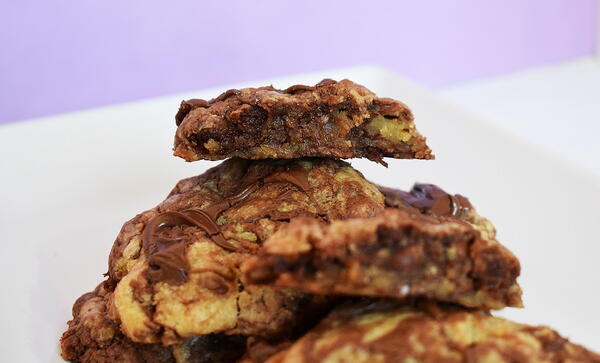 Nutella Swirl Bakery Style Cookies Nutella Swirl Bakery Style Cookies