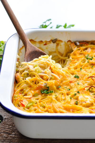 Chicken Spaghetti Casserole Chicken Spaghetti Casserole