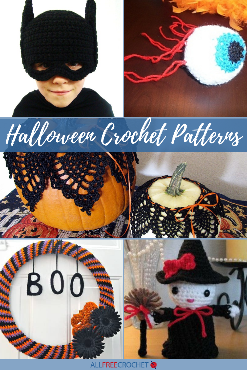 Download Free 21 Free Halloween Crochet Patterns Allfreecrochet Com PSD Mockup Template