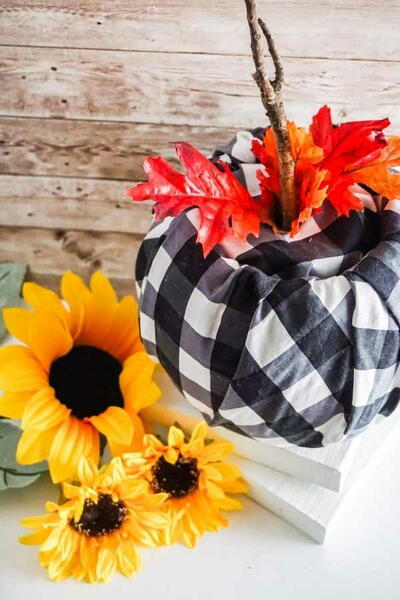 Buffalo Check Pumpkin Diy Buffalo Check Pumpkin Diy