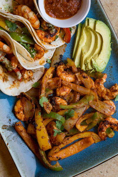 Blackstone Shrimp Fajitas Blackstone Shrimp Fajitas