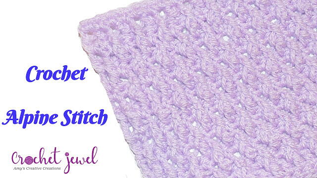 Crochet Alpine Stitch Tutorial Crochet Alpine Stitch Tutorial