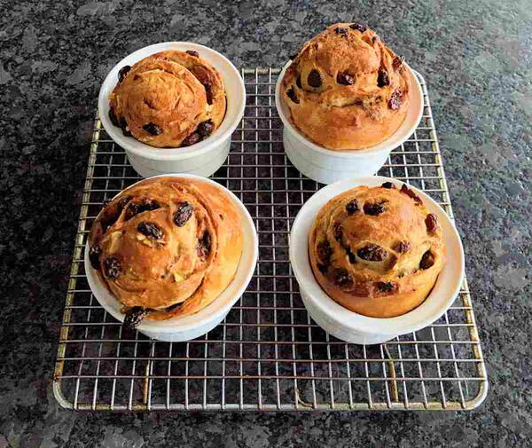 Cinnamon Raisin Challah Buns Cinnamon Raisin Challah Buns