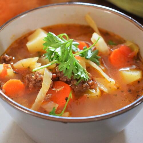 Hearty Beef Cabbage Soup Hearty Beef & Cabbage Soup