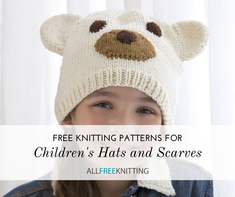 36 Free Knitting Patterns For Children S Hats And Scarves Allfreeknitting Com