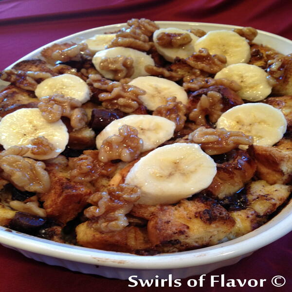 Chocolate Banana Bread Pudding Casserole Chocolate Banana Bread Pudding Casserole