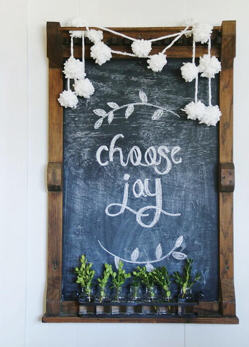 DIY Snowball Garland DIY Snowball Garland