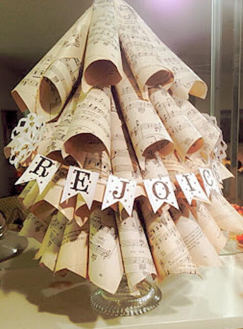 How To Make A Music Paper Christmas Tree How To Make A Music Paper Christmas Tree