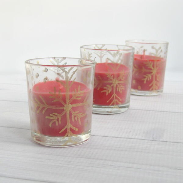 Diy Snowflake Votives Diy Snowflake Votives