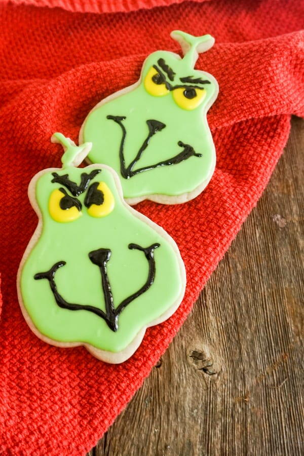 Easy Grinch Christmas Cookies