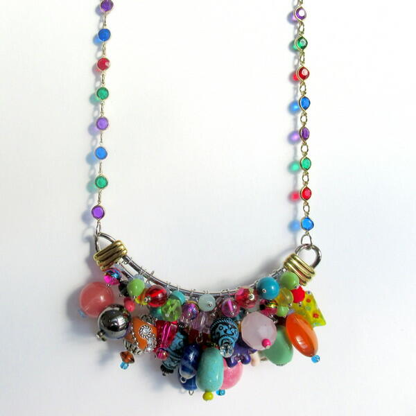 Garage Sale Necklace Makeover Garage Sale Necklace Makeover