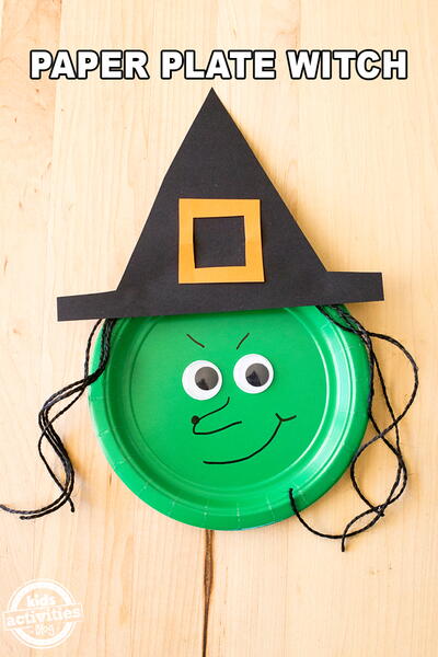 Paper Plate Witch Paper Plate Witch