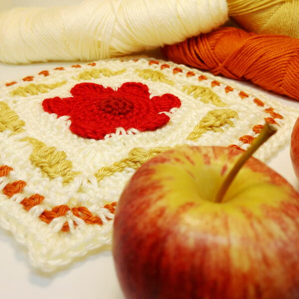 Corn And Poppy Granny Square Corn And Poppy Granny Square