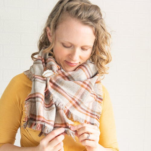 How To Sew A Simple Fringe Scarf How To Sew A Simple Fringe Scarf