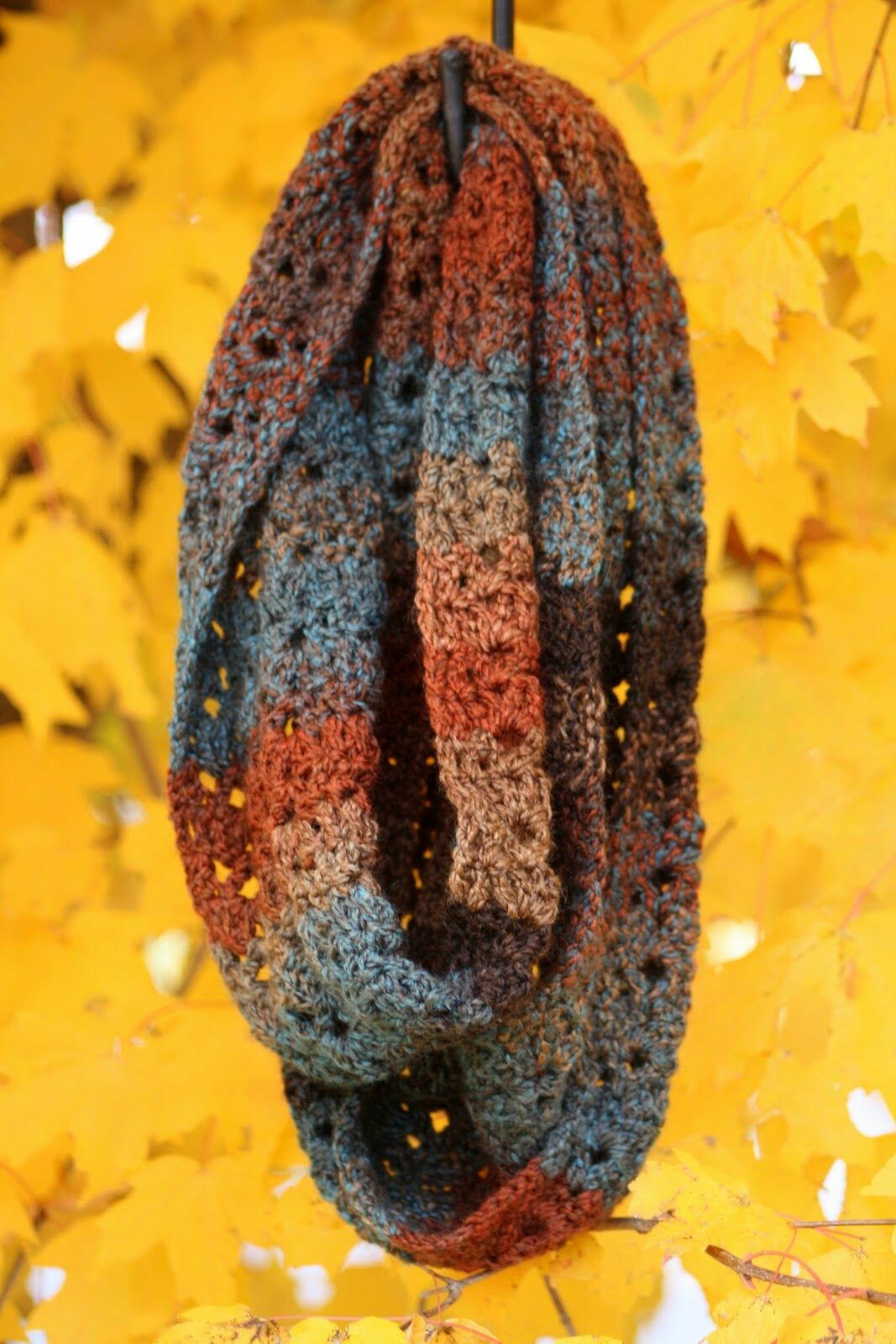 Autumn Infinity Scarf AllFreeCrochet autumn-infinity-scarf-allfreecrochet