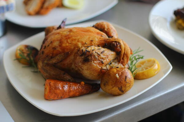 Buttery Lemon Roasted Chicken