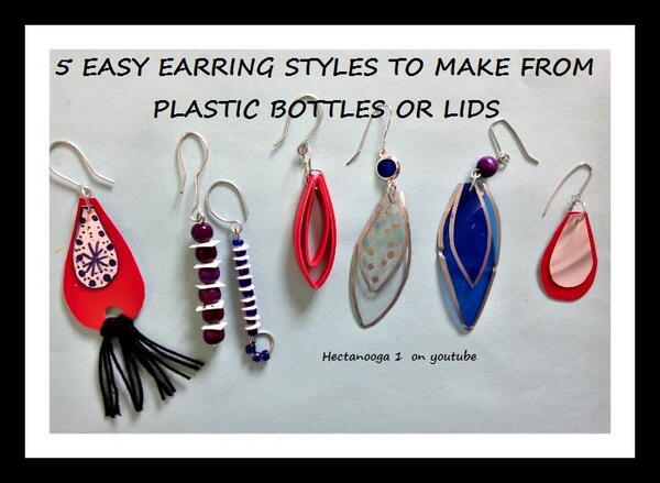 Plastic Bottle Earrings Plastic Bottle Earrings