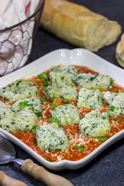 Spinach Ricotta Gnocchi Spinach Ricotta Gnocchi
