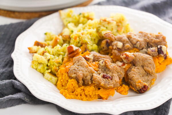 Sweet Potato Casserole With Pecan Topping Sweet Potato Casserole With Pecan Topping