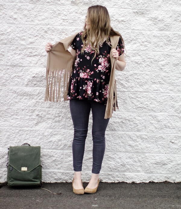 One Hour Funky Fringe Vest One Hour Funky Fringe Vest