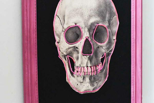 Illuminated Neon Skull Decor Illuminated Neon Skull Decor