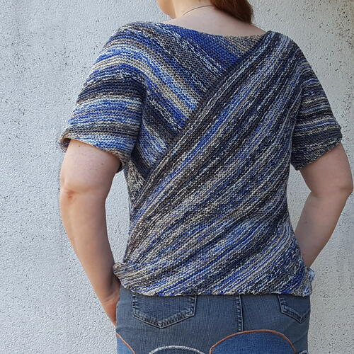 Garter Stitch Bias Top Garter Stitch Bias Top