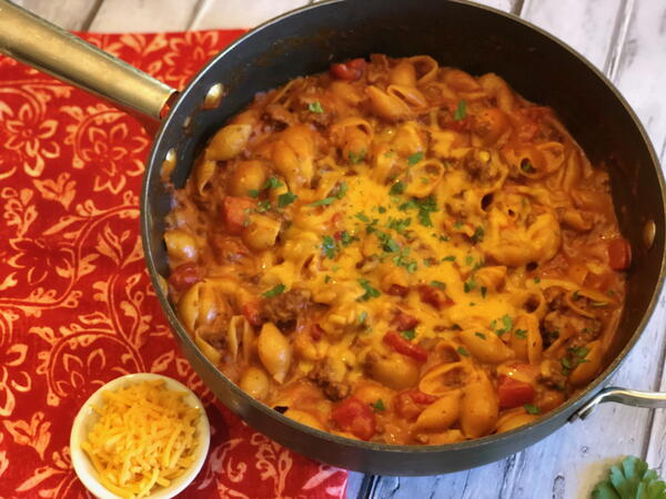 Chili Mac And Cheese Skillet Dinner Chili Mac And Cheese Skillet Dinner