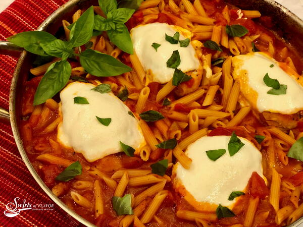 Chicken Parmesan And Pasta Skillet Dinner Chicken Parmesan And Pasta Skillet Dinner