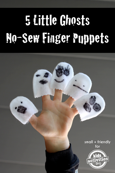 5 Little Ghosts No-sew Finger Puppets 5 Little Ghosts No-sew Finger Puppets