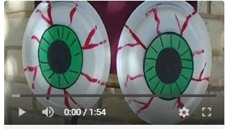 Scary Eyeballs On Paper Plate Scary Eyeballs On Paper Plate