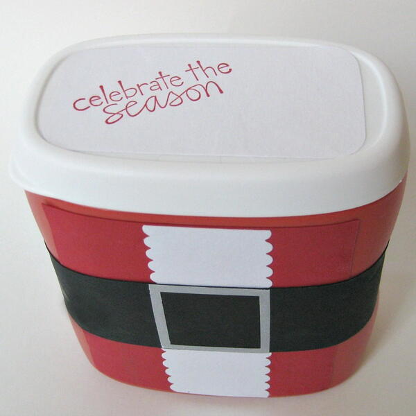 Repurposed Santa Treat Box Repurposed Santa Treat Box