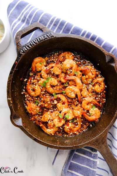 Easy Chilli Garlic Shrimps Easy Chilli Garlic Shrimps