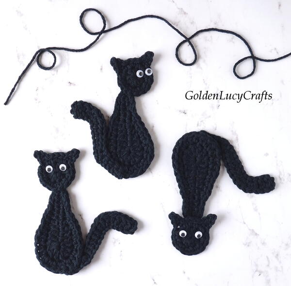 Black Cat Crochet Pattern Black Cat Crochet Pattern