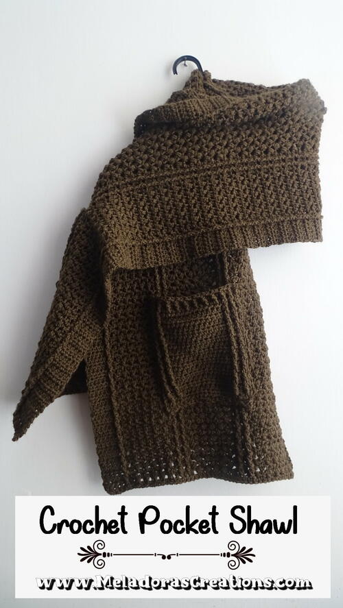 Cable Pocket Shawl Cable Pocket Shawl