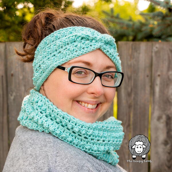 Picot Me Up Ear Warmer Cowl Set Picot Me Up Ear Warmer & Cowl Set