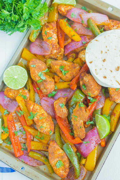 Sheet Pan Chicken Fajitas Sheet Pan Chicken Fajitas