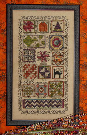 Halloween Quilt Sampler Pattern & Spider Charm Giveaway