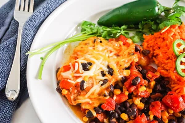 One-pan Santa Fe Chicken Skillet One-pan Santa Fe Chicken Skillet