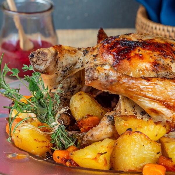 Roasted Chicken Blackberry Gravy Roasted Chicken & Blackberry Gravy