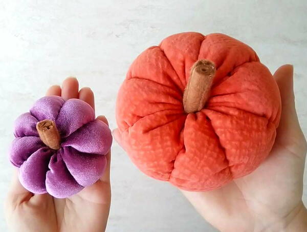 Diy Fabric Pumpkins In Any Size Diy Fabric Pumpkins In Any Size