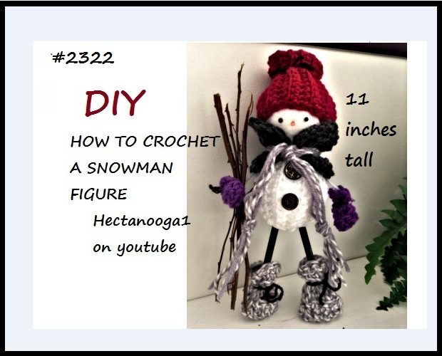 Long Legged Crochet Snowman Long Legged Crochet Snowman
