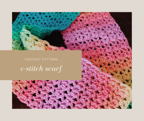 Textured V-stitch Scarf Textured V-stitch Scarf