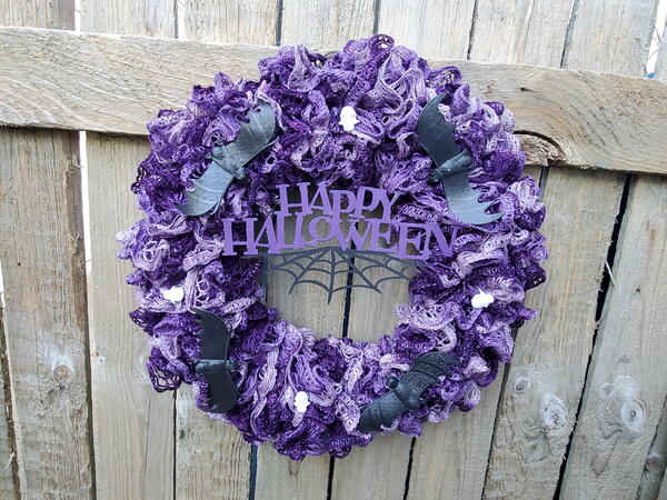 Crochet Halloween Wreath Crochet Halloween Wreath
