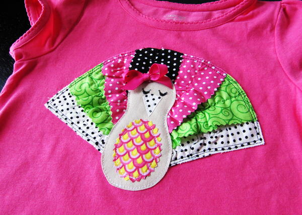 Ruffled Turkey Tee for Girls Ruffled Turkey Tee for Girls