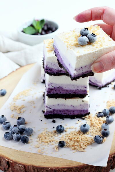 Blueberry Cheesecake Bars Blueberry Cheesecake Bars