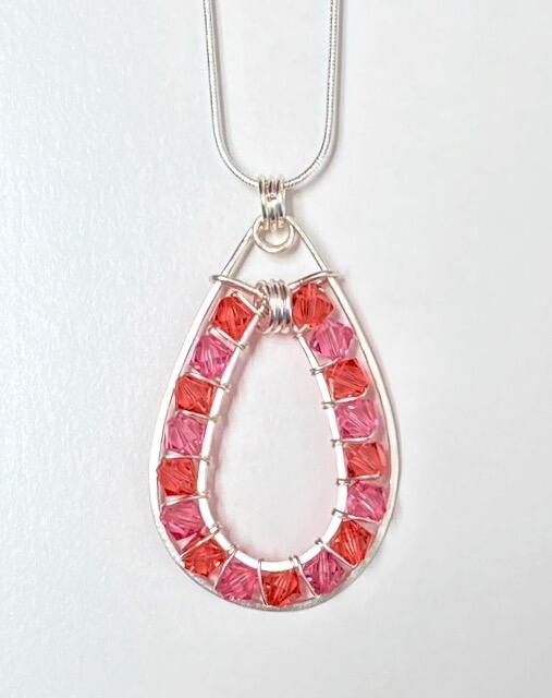 Crystal Double Framed Pendant Crystal Double Framed Pendant