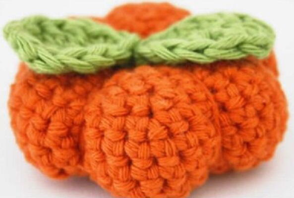 Small Crochet Pumpkin Small Crochet Pumpkin