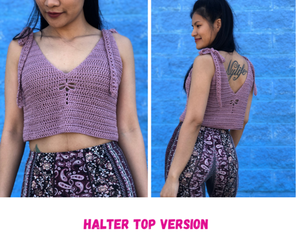 Dragon Fly Crochet Halter Top Dragon Fly Crochet Halter Top